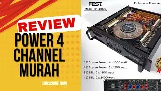 Обзор Power Fest HK 41000!! Power 4 Channel Murah