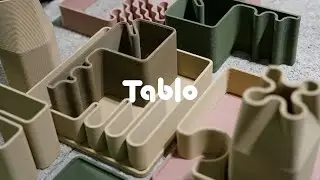 Tablo - 3D Printed Desk Organiser Set