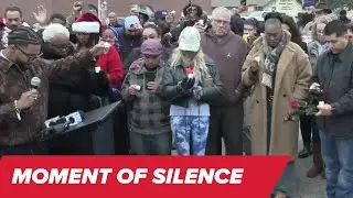 Watch: Moment of Silence held for Stockton birthday party shooting victims