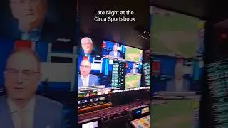 Late night at the Circa Sportsbook...