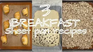 3 Quick and Easy Sheet Pan Breakfast Recipes You Will Love!  #sheetpanrecipes #breakfastrecipe