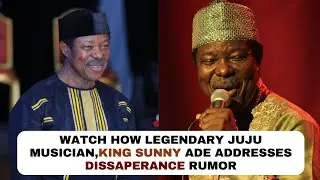 Legendary Juju Musician ,King Sunny Ade Kidnapped??? Full Gist