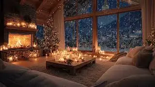 Snowy Christmas Piano Ambience – Gentle Keys for Deep Rest and Cozy Night Peace