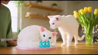 Cat ATTACKS Knife When Owner Cuts Its Look-Alike Cake! | Hilarious Birthday Reaction