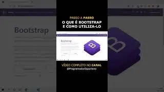 O Que é Bootstrap e Como Utilizar Passo a Passo #shorts #YouTube #bootstrap