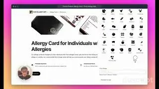 How to make your own peanut allergy card in French