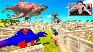 SALVAR A GODZILLA DEL LABERINTO DE MEGALODON ZOMBIE - REACCION THEKALO