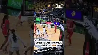 MYA PERRY WITH THE BUZZER BEATER 3 TO FORCE OT🔥🔥🔥 #Big12WBB