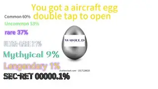 Aircraft egg hatchables 12