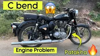 Problems in C bend pipe installed in bullet 350 | Patakha test in c bend pipe bullet classic 350