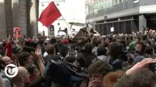 G20 rioters storm RBS - Telegraph TV exclusive