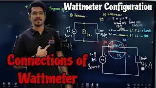 Connections of Wattmeter #wattmeter #cc and pc coil #instrumental #power #measurement #electrical