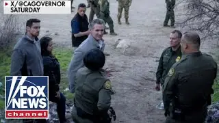 &lsquo;EMBARRASSING&rsquo;: Newsom unknowingly uses border hole patched by GOP candidate for photo-op