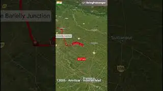 13006 - Amritsar Howrah Mail From Amritsar Junction to Howrah Junction #adventure #map #gk