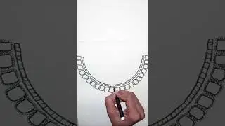 How to draw a necklace||Necklace design||Simple drawing||#drawing #viral #trending #ytshort#youtube