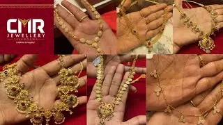 CMR Jewellers exclusive necklace designs//Light weight necklace designs//Simple necklace designs