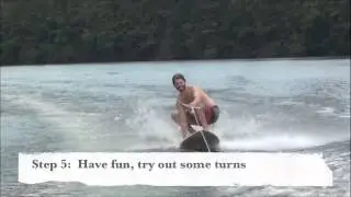 How to Surf behind a boat with rope and handle (not wake surfing) The POSSM, surfboard
