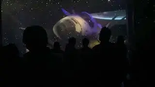 Kennedy Space Center Atlantis Pre Show Timelaspe of Screen Lifting Ending