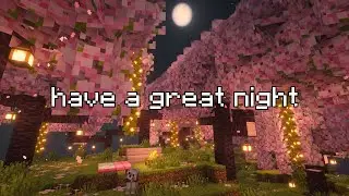 Minecraft Cherry Blossom Beautiful and Cozy Forest 🌸 | Relaxing Cinematic Music Video