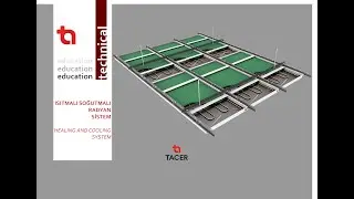 Heating and Cooling Suspended Ceiling System -Radian / Metal / Tacer