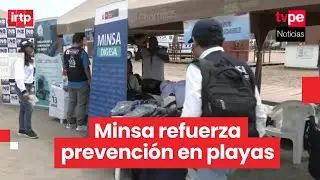 Minsa y Digesa realizan feria de salud preventiva en playa Agua Dulce por temporada de verano