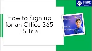 Как зарегистрироваться для бесплатной пробной версии Office 365 e5