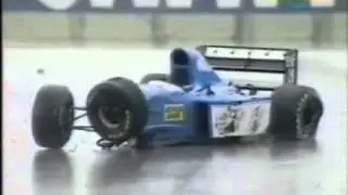 mark blundell crash 1993 british gp free practice.wmv