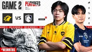 ONIC vs TEAM LIQUID ID | PLAYOFFS DAY 1 | Game 2 | #MPLIDS15
