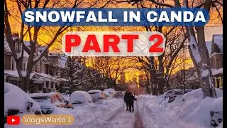 Extremely Cold Weather In Canada | Fresh Snowfall In Milton Ontario Canada [PART 2]