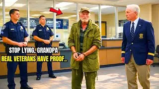 Police Harass Homeless Elderly Vet  Minutes Later High-Ranking General Walks In & Changed Everything