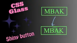 【MBAK】Hover | CSS Shiny Glass Button Transition Effects #cssanimation #onlinetutorial