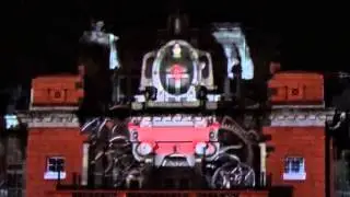 かごしま国文祭でプロジェクションマッピング　2015年10月31日