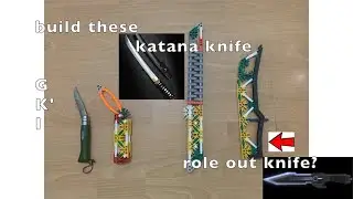 build these folding knives even a role out knife?!!