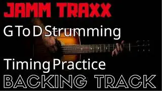 (Strumming Timing Practice &ndash; Straight 8ths | Beginner Guitar Backing Track &ndash; 75 BPM)