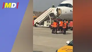 AVIÓN de Iberia aterriza de EMERGENCIA en Barajas tras los daños causados por impacto de ave