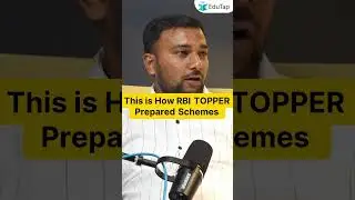 RBI Topper's Schemes Preparation Strategy I RBI Topper Interview | RBI Grade B Preparation Strategy