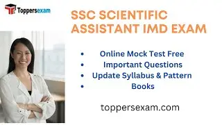 SSC SCIENTIFIC ASSISTANT IMD Online Mock Test Free | Important Questions | Books | Update Syllabus