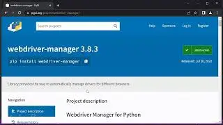 6  Installing WebdriverManager