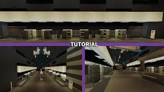 MINECRAFT - How to Build a Modern Metro/Subway Station - Step-by-step Tutorial