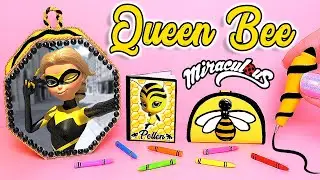 🐝MINI ÚTILES ESCOLARES de Queen Bee o Reina Avispa/Aguijón de Miraculous Ladybug que ¡SÍ FUNCIONAN!🐝