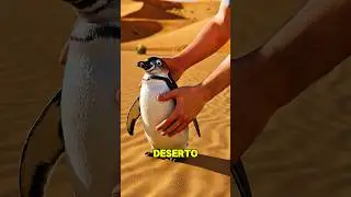 E SE COLOCAR UM PINGUIM NO DESERTO? 😨 #shorts