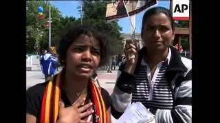 Tamils protest outside EU in Belgium, UN in Switzerland