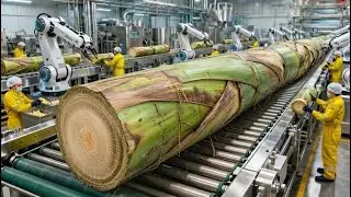 Inside the Largest High-Tech Banana Stem Factory You've Never Seen Before (Full Process)