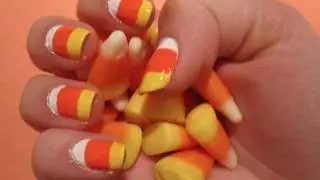 Мастер-класс: нейл-арт в стиле &laquo;конфетная кукуруза&raquo; на Хэллоуин