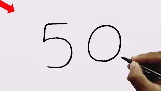 Number Drawing Pictures From 50 l Drawing Animals With Number l Easy Drawing Ideas l Simple Drawing