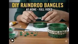 How to making rain drop #Bangle's at home yt # viral # trending# glass #handmade # diy # stonework #
