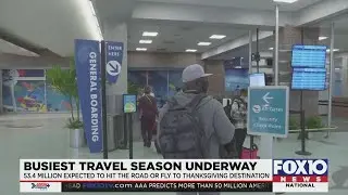 Busy holiday travel season underway