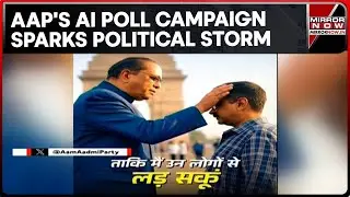 Kejriwal Blessed By Ambedkar: AAP Uses AI For Poll Campaign Amid Constitution debate; Sparks Row