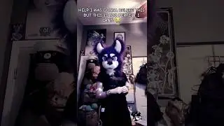 MY MOM WALKED IN 💀💀💀 #bloopers #funny #fursuit #furry #costume #cosplay #shorts #viral #fyp #antizoo