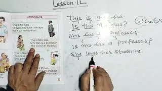 Lesson 12 of Creative English Reader Book of Class 1 